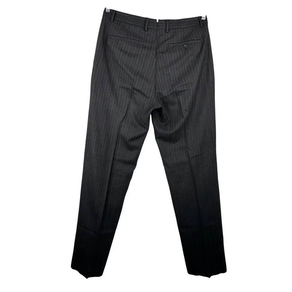 Banana Republic Modern fit mens wool Trouser pants striped sz 35x34‎